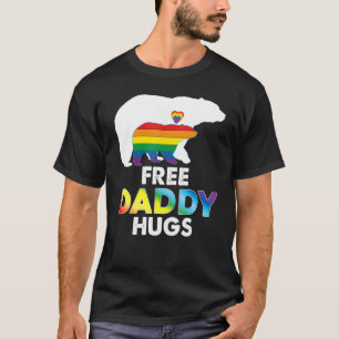 Gratis papa knuffels regenboog Beer lgbt pride gay T-shirt