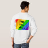 Gratis papa knuffels shirt met lange mouwen (Achterkant volledig)