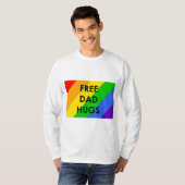 Gratis papa knuffels shirt met lange mouwen (Voorkant volledig)