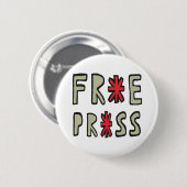 Gratis pers ronde button 5,7 cm (Voorkant /achterkant)