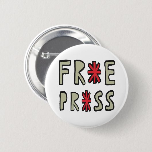 Gratis pers ronde button 5,7 cm (Voorkant /achterkant)