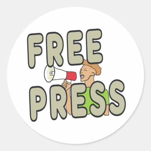 Gratis pers ronde sticker (Voorkant)