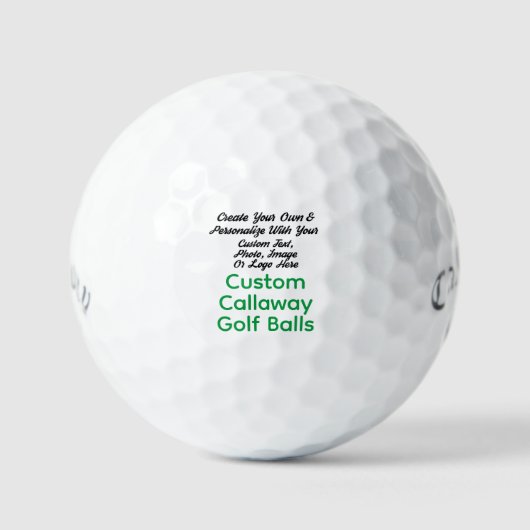 Gratis Personalizan, aangepaste Callaway Golfballen (Voorkant)
