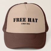 Gratis Pet, limiet 1 Trucker Pet (Voorkant)