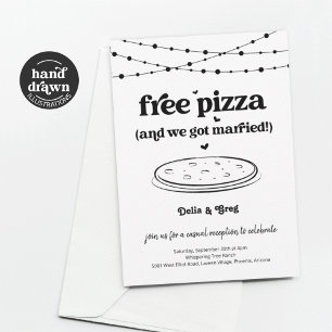 Gratis Pizza Grappig Huwelijk Receptie Alleen uitn Kaart