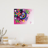 Gratis prachtige kleurrijke achtergrondvideokaart poster (Keuken)