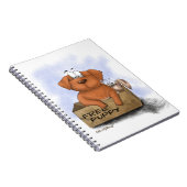 Gratis Puppy Plus 1 Cartoon Notitieboek (Rechterzijde)