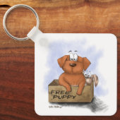 Gratis Puppy Plus 1 Cartoon Sleutelhanger (Voorkant)