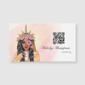 Gratis QR-code voor cateringbedrijf voor vrolijke (Voorkant)