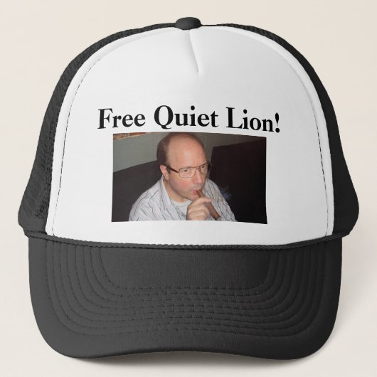 Gratis Quiet Lion! vrachtwagenhoed Trucker Pet (Voorkant)