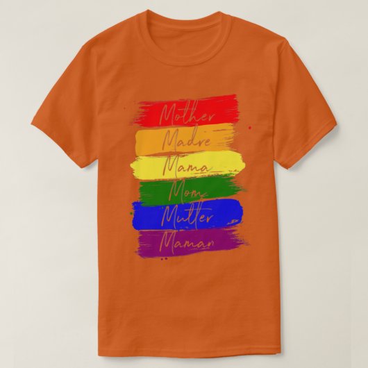 Gratis Rainbow Hugs Gay Lesbische Pride Gift2 T-shirt (Design voorkant)