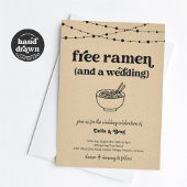 Gratis Ramen Grappige bruiloft uitnodiging