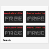 "Gratis" Rechthoekige Sticker (Vel)