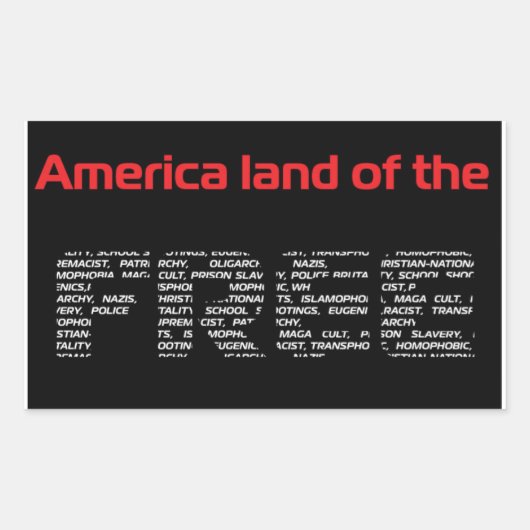 "Gratis" Rechthoekige Sticker (Voorkant)