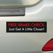 GRATIS REMCONTROLE, ga een beetje dichterbij! Bumpersticker (Op auto)