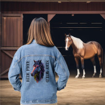 Gratis rijden blijf wild Kleurrijk paardenhoofd