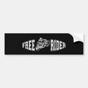 Gratis rijder bumpersticker