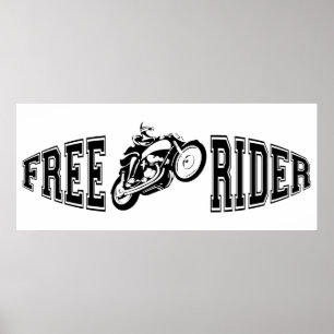 Gratis rijder poster