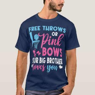 Gratis rijen of roze bogen Big Brother houdt van u T-shirt