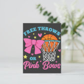 Gratis rijen of roze bogen briefkaart (Staand voorkant)