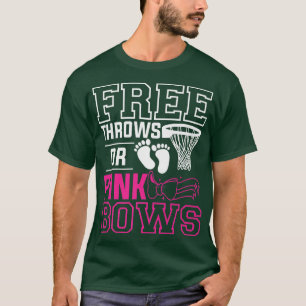 Gratis rijen of roze bogen Geslacht Zwangerschap P T-shirt