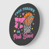 Gratis rijen of roze rijen rond grote klok (Hoek)