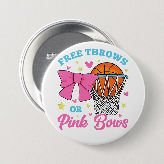 Gratis rijen of roze rijen rond ronde button 7,6 cm (Voorkant /achterkant)