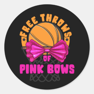 Gratis rijen of roze roze roze roze of blauw gesla ronde sticker