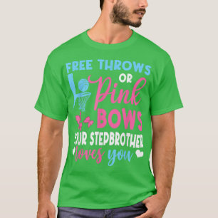 Gratis rijen of roze zwenkbrauwen houden van u... t-shirt