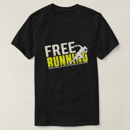 Gratis runnen t-shirt (Design voorkant)
