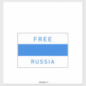 Gratis Rusland nieuwe vlag Sticker (Vel)
