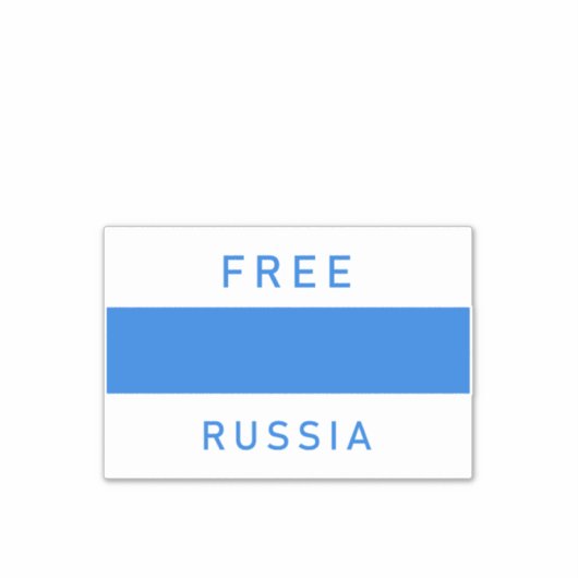 Gratis Rusland nieuwe vlag Sticker (Voorkant)