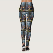 Gratis Schattige Halloween Schildering Leggings (Achterkant)