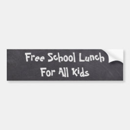 Gratis schoollunch voor alle Kinderen Bumpersticker