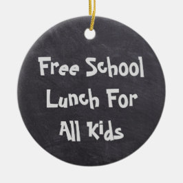 Gratis schoollunch voor alle Kinderen Keramisch Ornament