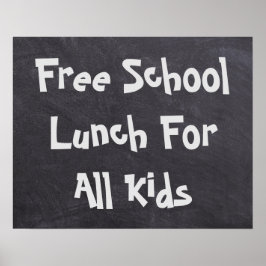 Gratis schoollunch voor alle Kinderen Poster
