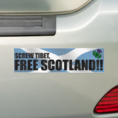 Gratis Schotland! Bumpersticker (Op auto)