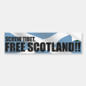 Gratis Schotland! Bumpersticker (Voorkant)