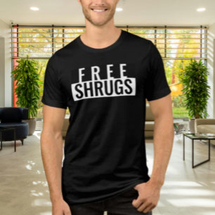 Gratis Schouders Eenvoudig Statement T-shirt