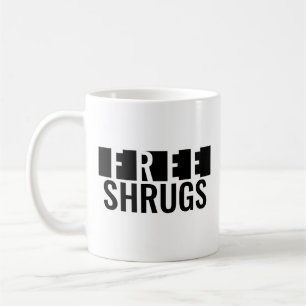 Gratis Schouders Ophalen Minimalistische Klassieke Koffiemok