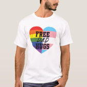 Gratis Shirt van Pap Hugs LGBTQ T (Voorkant)