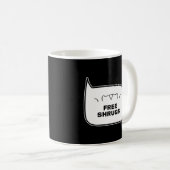 GRATIS SHRUGS Grappige Kaomoji Japanse Emoticons 2 Koffiemok (Voorkant rechts)