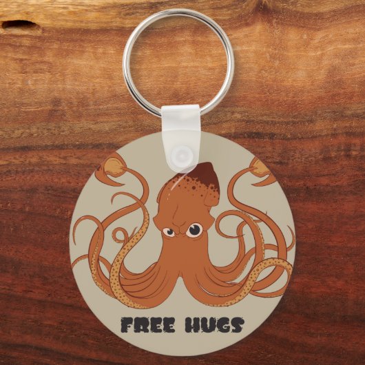 Gratis Sleutelhanger met hugs Squid (Voorkant)