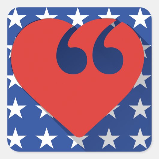 Gratis Speech USA Liefde Stickers (Voorkant)