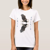 Gratis Spirit Landing Bald Eagle Wildlife Shirt (Voorkant)