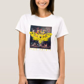 Gratis Spirit Moth en Bloem Vaas T-shirt (Voorkant)