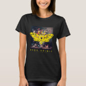 Gratis Spirit Moth en Bloem Vaas Zwart T-shirt (Voorkant)