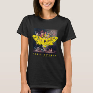 Gratis Spirit Moth en Bloem Vaas Zwart T-shirt