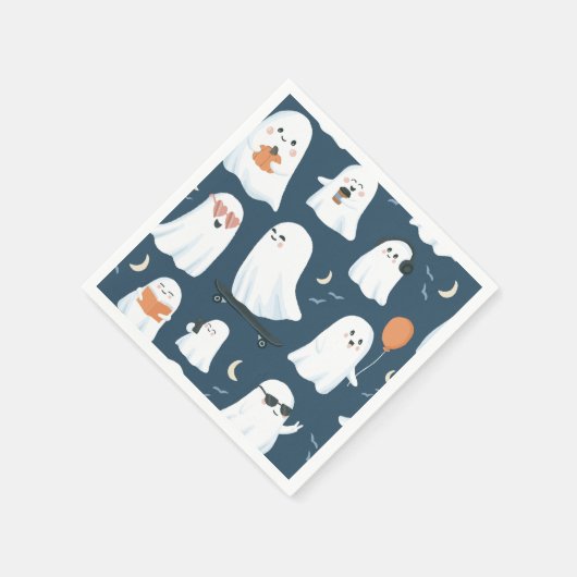 Gratis Spirits Ghost Paper servetten - Halloween D (Hoek)