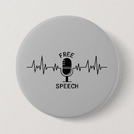 Gratis spraak-ECG Ronde Button 3,2 Cm